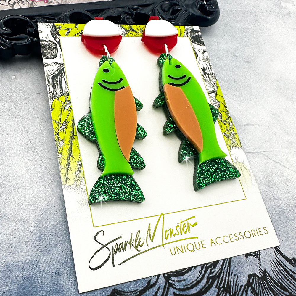 Catch of the Day, fish dangle earrings