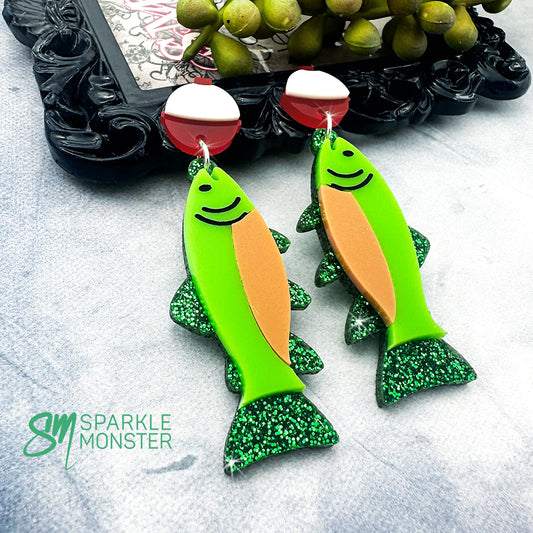 Catch of the Day, fish dangle earrings