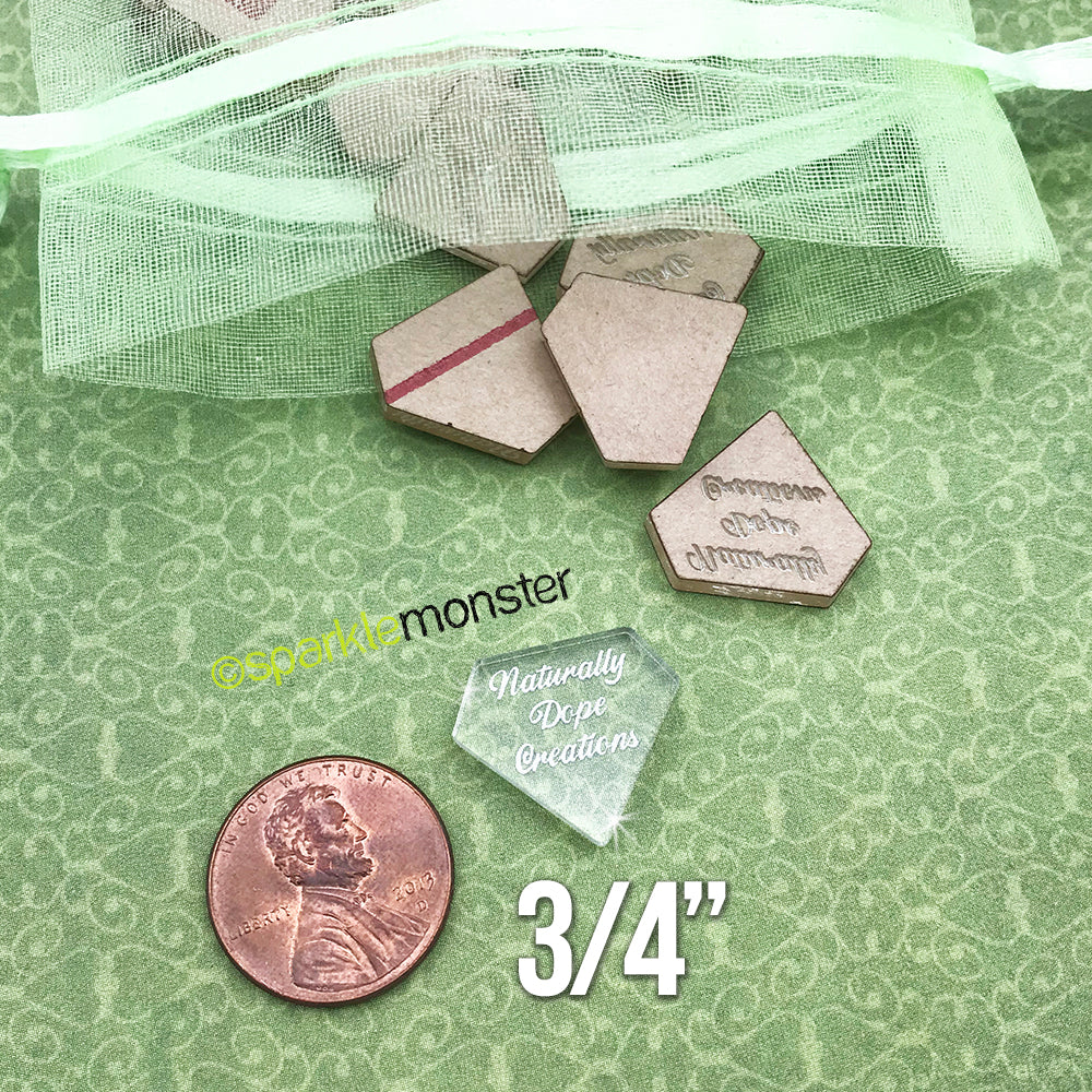 Custom Product Tags for Crafters, laser cut acrylic, jewelry makers, bling tumblers, sewers