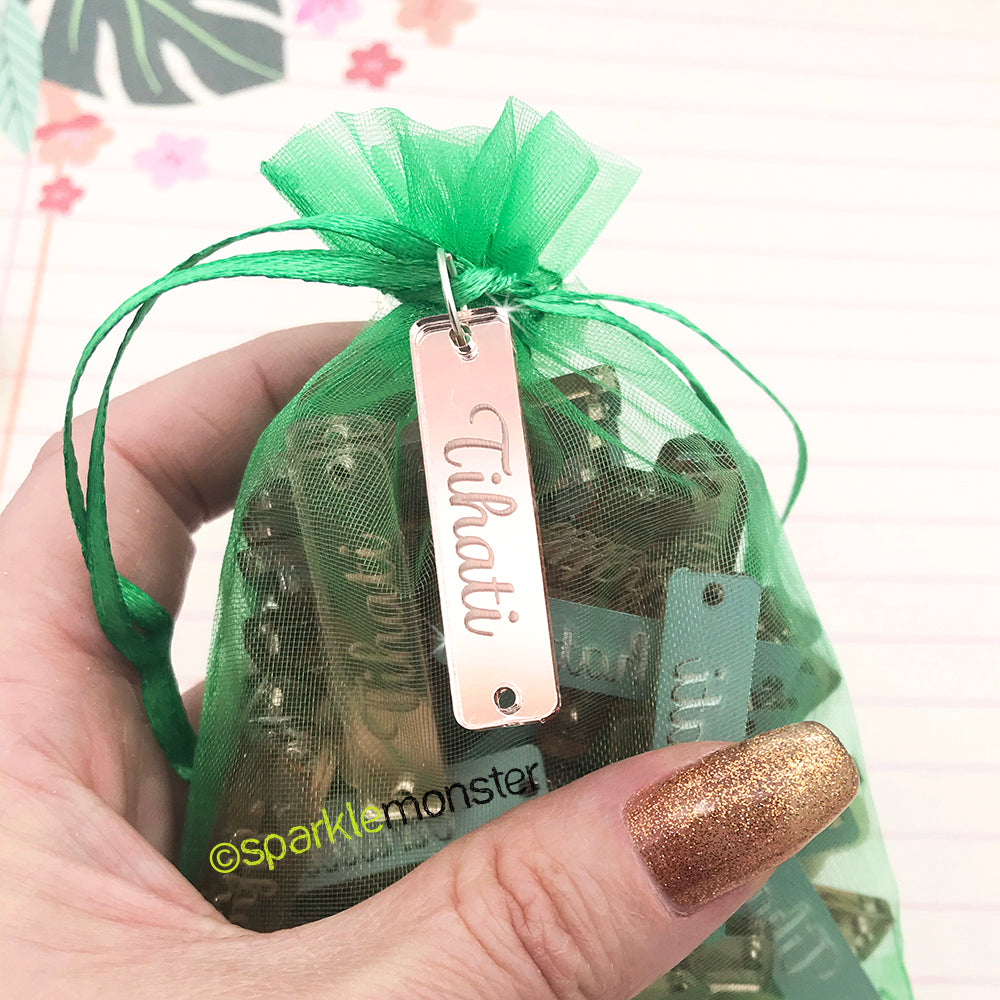 Custom Product Tags for Crafters, laser cut acrylic, jewelry